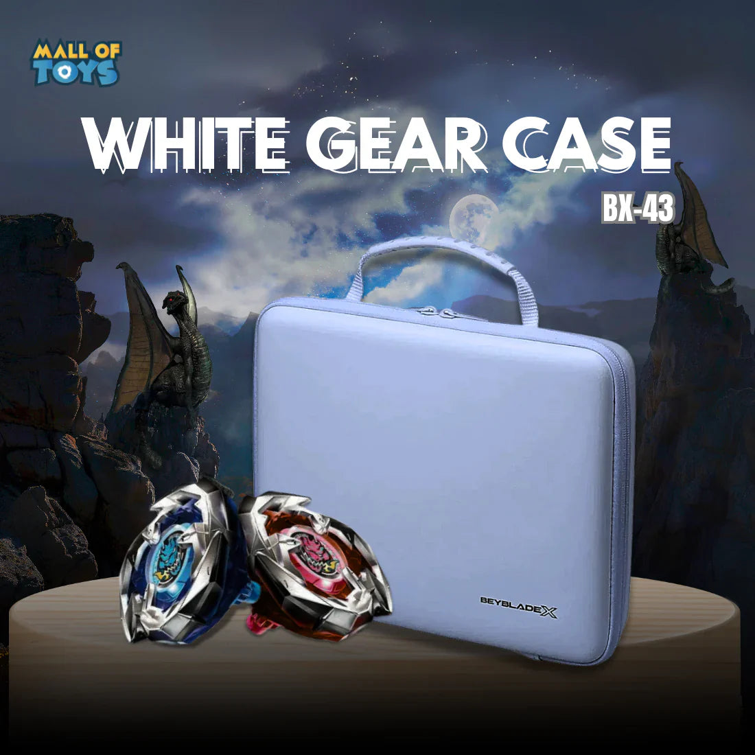 BX-43 White Gear Case : The Must-Have Organizer for Every Blader